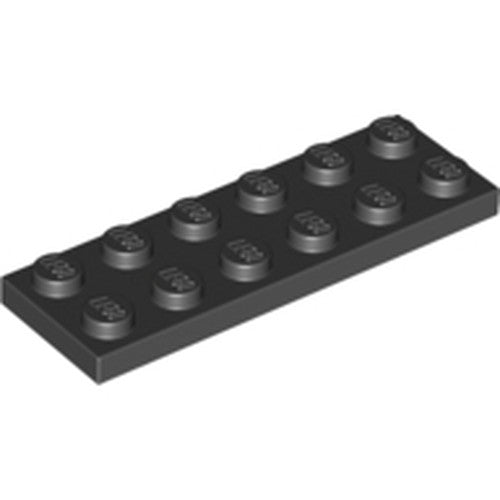 LEGO 3795 Plate 2 x 6 in Black - Authentic LEGO Part