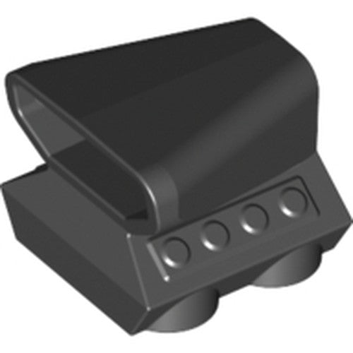 LEGO 50943 Vehicle, Air Scoop Engine Top 2 x 2 in Black - Authentic LEGO Part