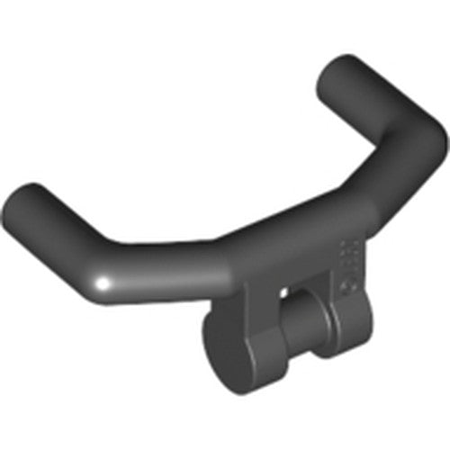 LEGO 98397 Minifigure, Utensil Handlebars with Angular Handles in Black - Authentic LEGO Part