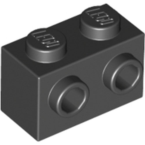 LEGO 11211 Brick Special 1 x 2 with 2 Studs on 1 Side in Black - Authentic LEGO Part
