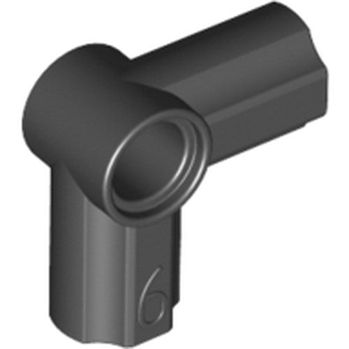 LEGO 32014 Technic, Axle and Pin Connector Angled #6 - 90 degrees in Black - Authentic LEGO Part