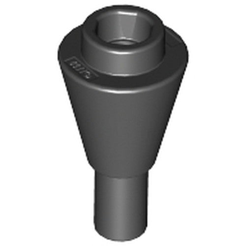 LEGO 11610 Cone 1 x 1 Inverted with Bar in Black - Authentic LEGO Part