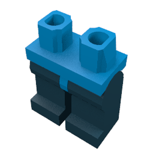 LEGO 970c11 Hips and Black Legs in Blue - Authentic LEGO Part