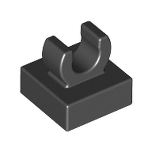 LEGO 15712 Tile, Modified 1 x 1 with Open O Clip in Black - Authentic LEGO Part