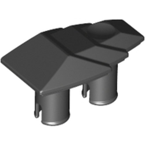 LEGO 47501 Vehicle, Fairing 1 x 2 Stepped with Two Pins in Black - Authentic LEGO Part