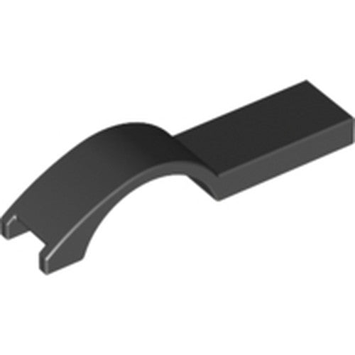 LEGO 50947 Vehicle, Mudguard 1 x 4 1/2 in Black - Authentic LEGO Part