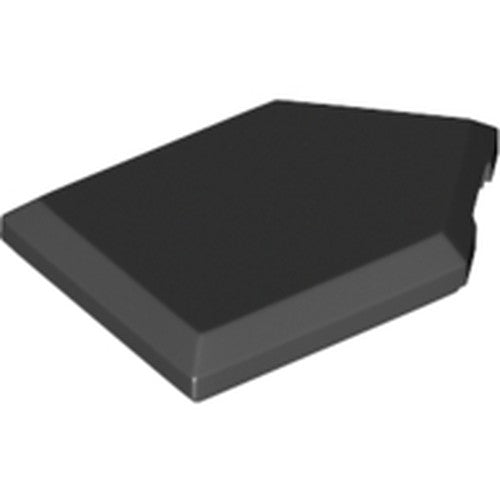 LEGO 22385 Tile, Modified 2 x 3 Pentagonal in Black - Authentic LEGO Part