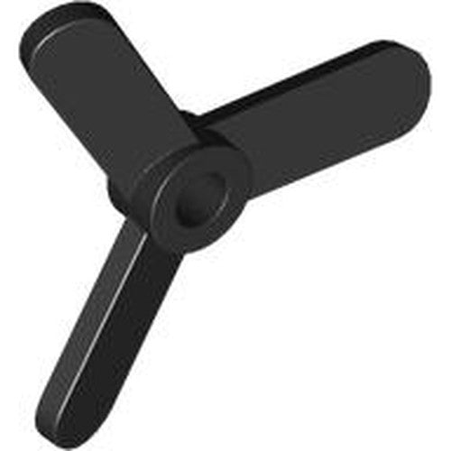 LEGO 2421 Propeller 3 Blade Small in Black - Authentic LEGO Part