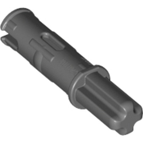 LEGO 11214 Technic, Axle 1L with Pin 2L with Friction Ridges in Dark Bluish Gray - Authentic LEGO Part