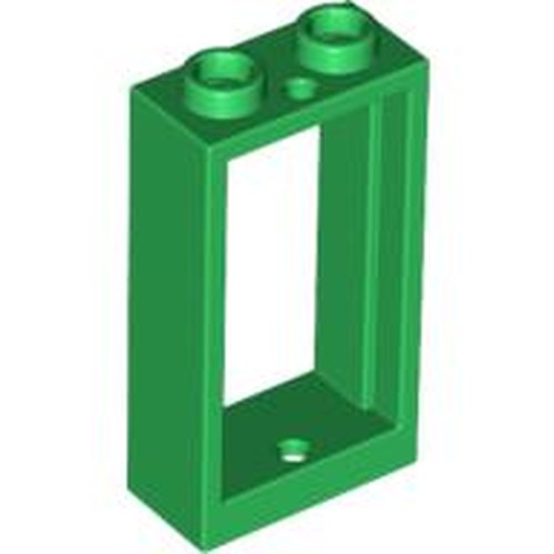 LEGO 60593 Window 1 x 2 x 3 Flat Front in Green - Authentic LEGO Part