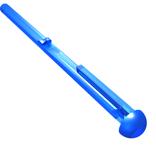 LEGO 15303 Projectile Arrow, Bar 8L with Round End (Spring Shooter Dart) in Trans-Dark Blue - Authentic LEGO Part