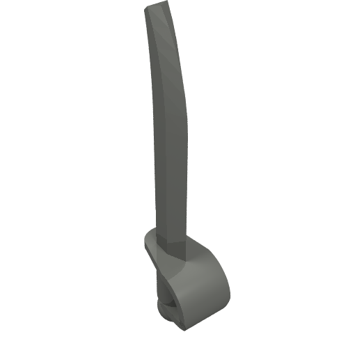 LEGO 2530 Minifigure, Weapon Sword, Cutlass / Saber with Small Hilt in Dark Bluish Gray - Authentic LEGO Part