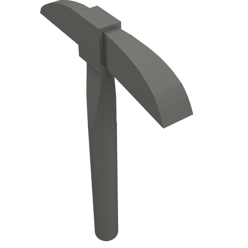 LEGO 3841 Minifigure, Utensil Pickaxe in Dark Bluish Gray - Authentic LEGO Part