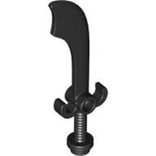 LEGO 43887 Minifigure, Weapon Sword, Scimitar in Black - Authentic LEGO Part