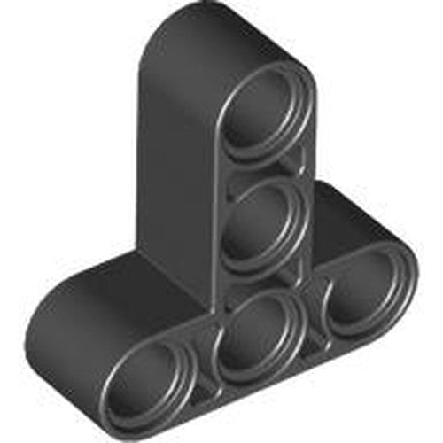 LEGO 60484 Light Bluish Gray Technic, Liftarm, Modified T-Shape Thick 3 x 3 in Black - Authentic LEGO Part