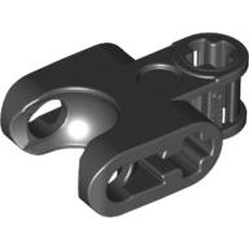LEGO 93571 Technic, Axle Connector 2 x 3 with Ball Joint Socket - Closed Sides, Straight Forks with Open Axle Holes in Black - Authentic LEGO Part