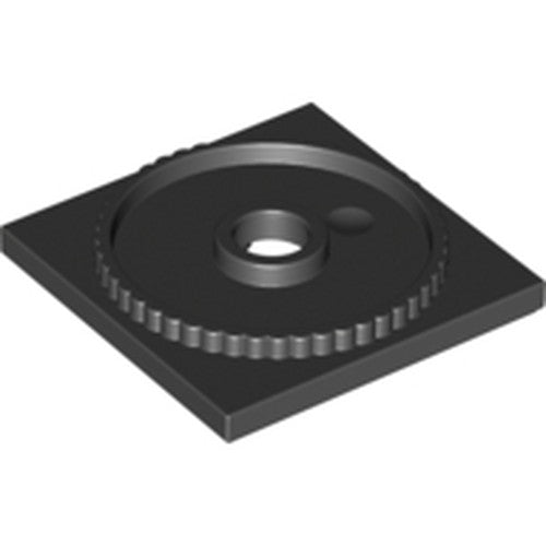 LEGO 61485 Turntable 4 x 4 Square Base, Locking in Black - Authentic LEGO Part