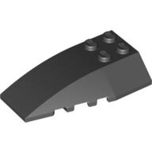 LEGO 43712 Wedge 6 x 4 Triple Curved in Black - Authentic LEGO Part