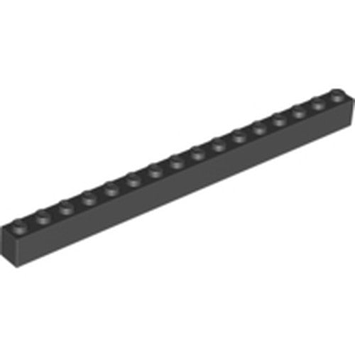 LEGO 2465 Brick 1 x 16 in Black - Authentic LEGO Part