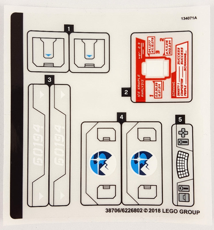 LEGO 60194stk01 Sticker Sheet for Set 60194 - (38706/6226802) - Main Product Image