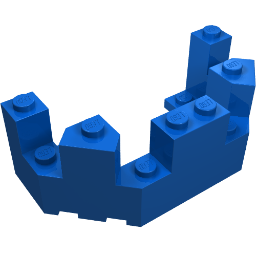 LEGO 6066 Castle Turret Top 4 x 8 x 2 1/3 in Blue - Authentic LEGO Part