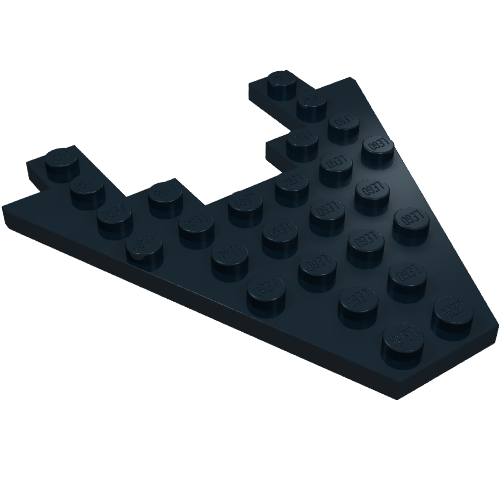 LEGO 6104 Wedge, Plate 8 x 8 with 3 x 4 Cutout in Black - Authentic LEGO Part