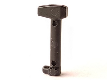 LEGO 61190d Minifigure, Helmet Antenna / Rangefinder with Rounded Shaft for Helmet SW Clone Trooper with Holes in Black - Authentic LEGO Part