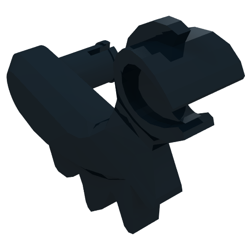 LEGO 6127 Dragon / Dinosaur Arm, Right in Black - Authentic LEGO Part