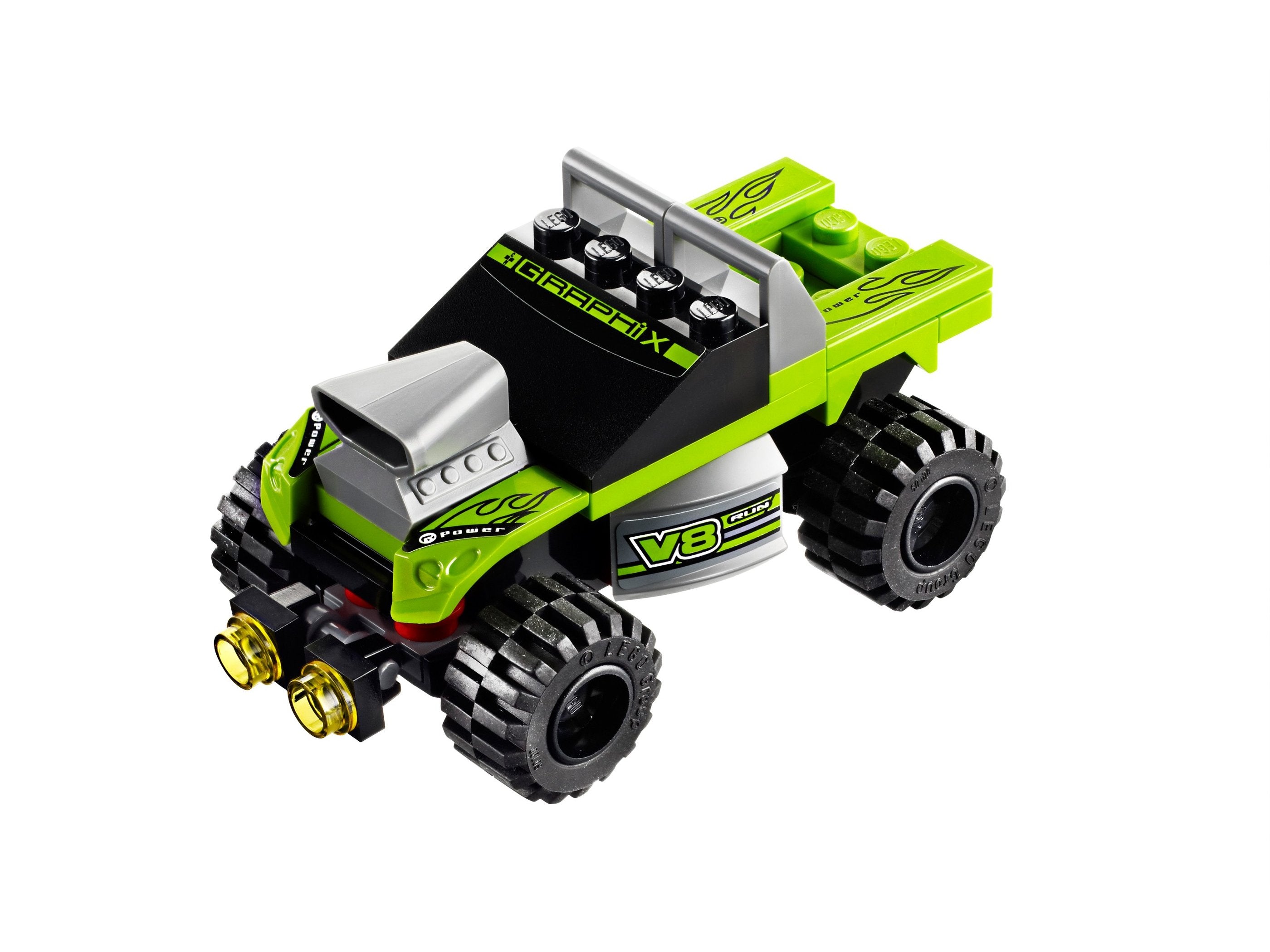 LEGO Racers 8192 - Lime Racer With instructions - No box - Authentic LEGO Set Main Image