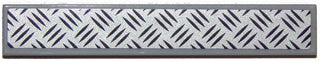 LEGO 6636pb132 Tile 1 x 6 with Silver Tread Plate Pattern (Sticker) - Set 60112 - Main Product Image