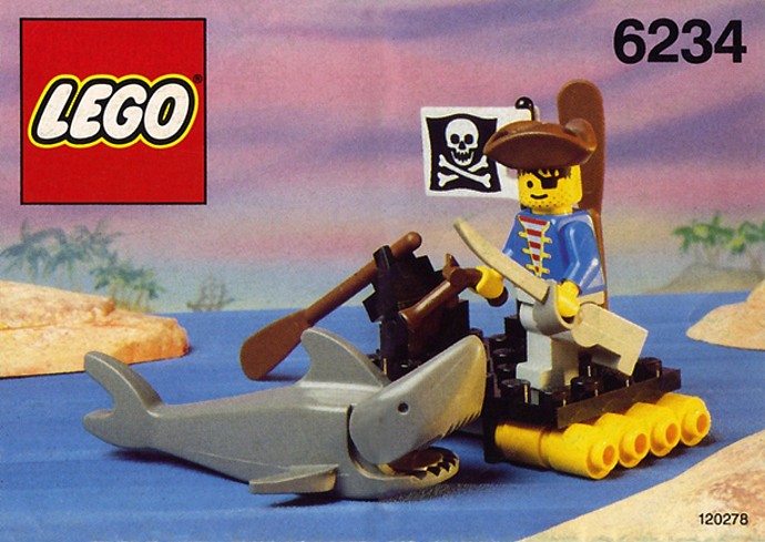 LEGO Pirates 6234 - Renegade's Raft With instructions - No box - Authentic LEGO Set Main Image