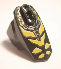 LEGO 90639pb015 Hero Factory Armor with Ball Joint Socket - Size 5 with Yellow Insect Pattern (Waspix) - Main Product Image