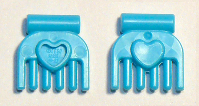 LEGO 92355g Friends Accessories Comb, Small with Heart in Medium Azure - Authentic LEGO Part