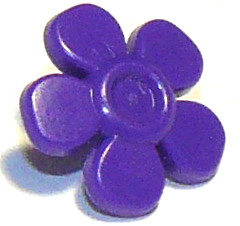 LEGO 93080g Friends Accessories Hair Decoration, Flower with Smooth Petals and Small Pin - Main Product Image