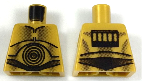 LEGO 973px160 Torso SW C-3PO Pattern - Main Product Image