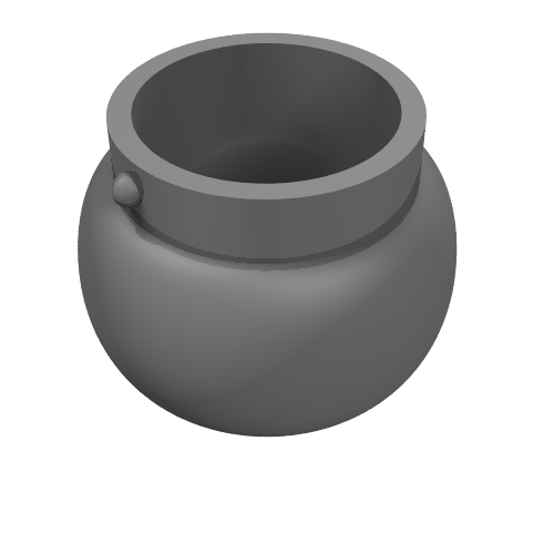LEGO 98374 Minifigure, Utensil Pot Small with Handle Holders in Pearl Dark Gray - Authentic LEGO Part