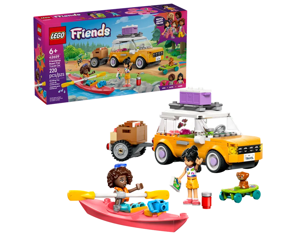 LEGO Friends 42659 - Friendship Road-Trip Travel Car - Authentic LEGO Set Main Image