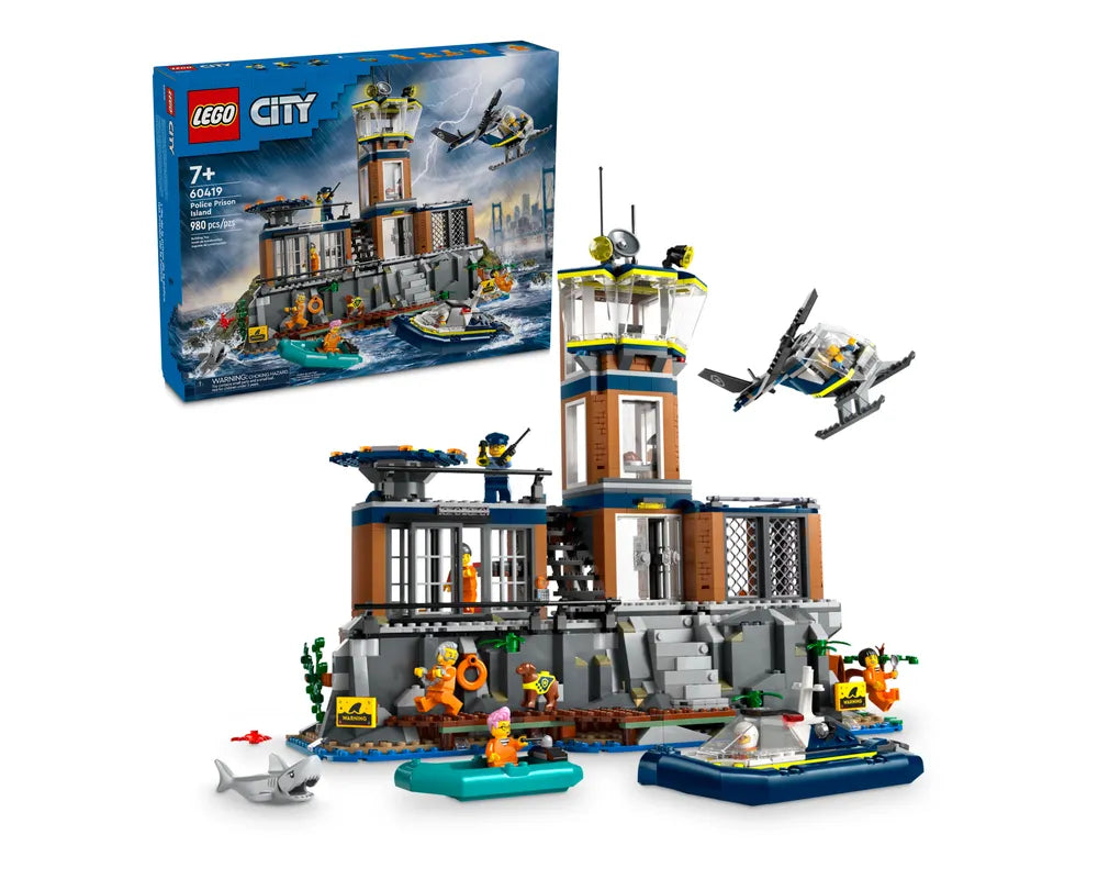 LEGO City 60419 - Police Prison Island - Authentic LEGO Set Main Image