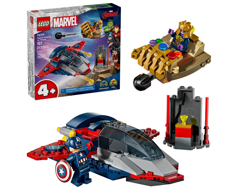 LEGO Super Heroes 76319 - Captain America vs. Thanos - Authentic LEGO Set Main Image