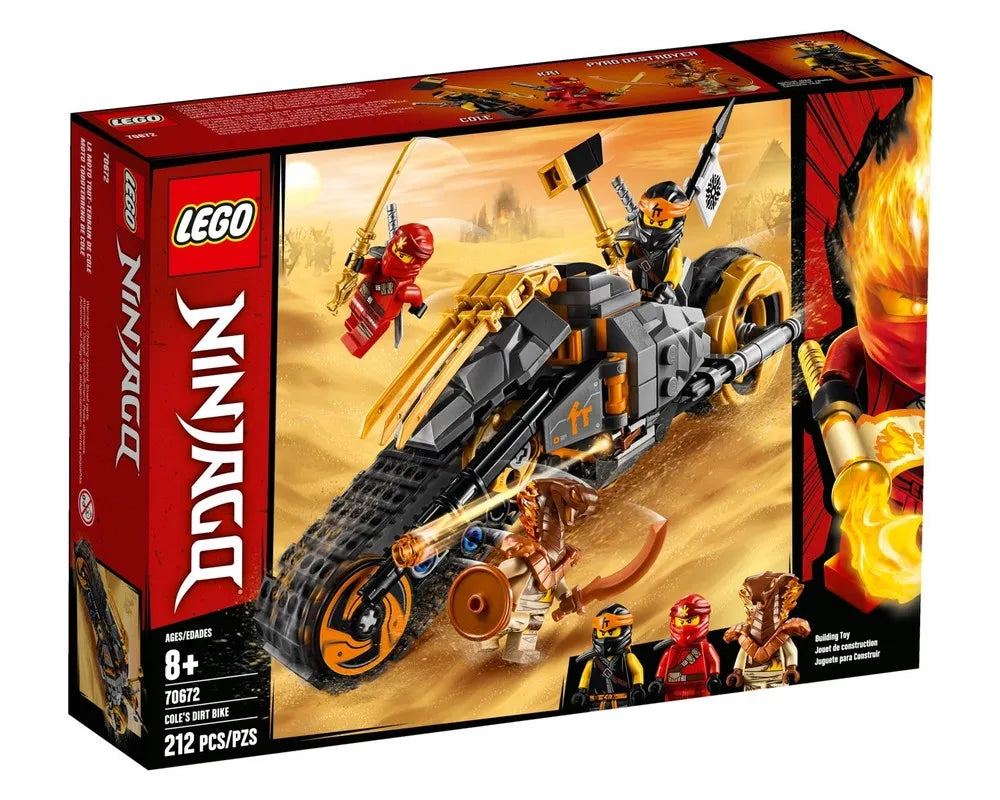 =LEGO NINJAGO 70672 - Cole's Dirt Bike - Authentic LEGO Set Main Image