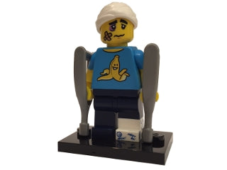 LEGO Collectible Minifigures col15-4 - col15 Clumsy Guy, Series 15 (Complete Set with Stand and Accessories) - Authentic LEGO Set Main Image