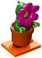 LEGO Collectible Minifigures col18-14 - col18 Flowerpot Girl, Series 18 (Complete Set with Stand and Accessories) - Authentic LEGO Set Main Image