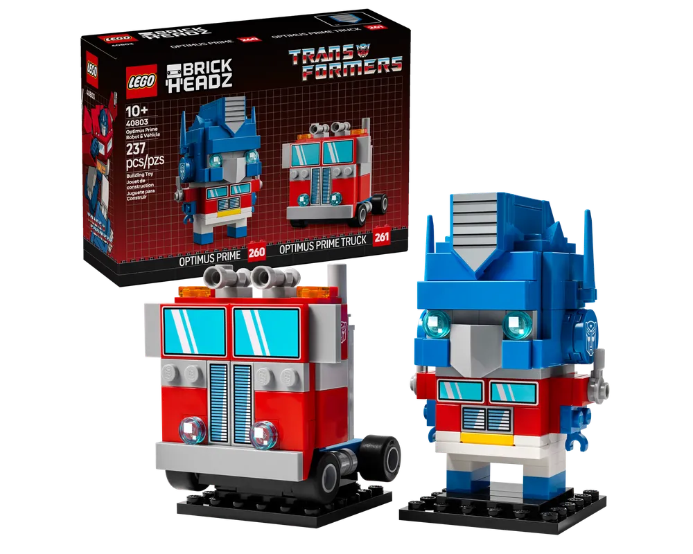 LEGO BrickHeadz 40803 - Optimus Prime Robot & Vehicle - Authentic LEGO Set Main Image