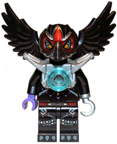LEGO Minifigure loc001 - Razar - Flat Silver Armor - Authentic LEGO Minifigure Main Image