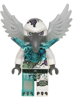 LEGO Minifigure loc107 - Voom Voom - Trans-Light Blue Armor - Authentic LEGO Minifigure Main Image