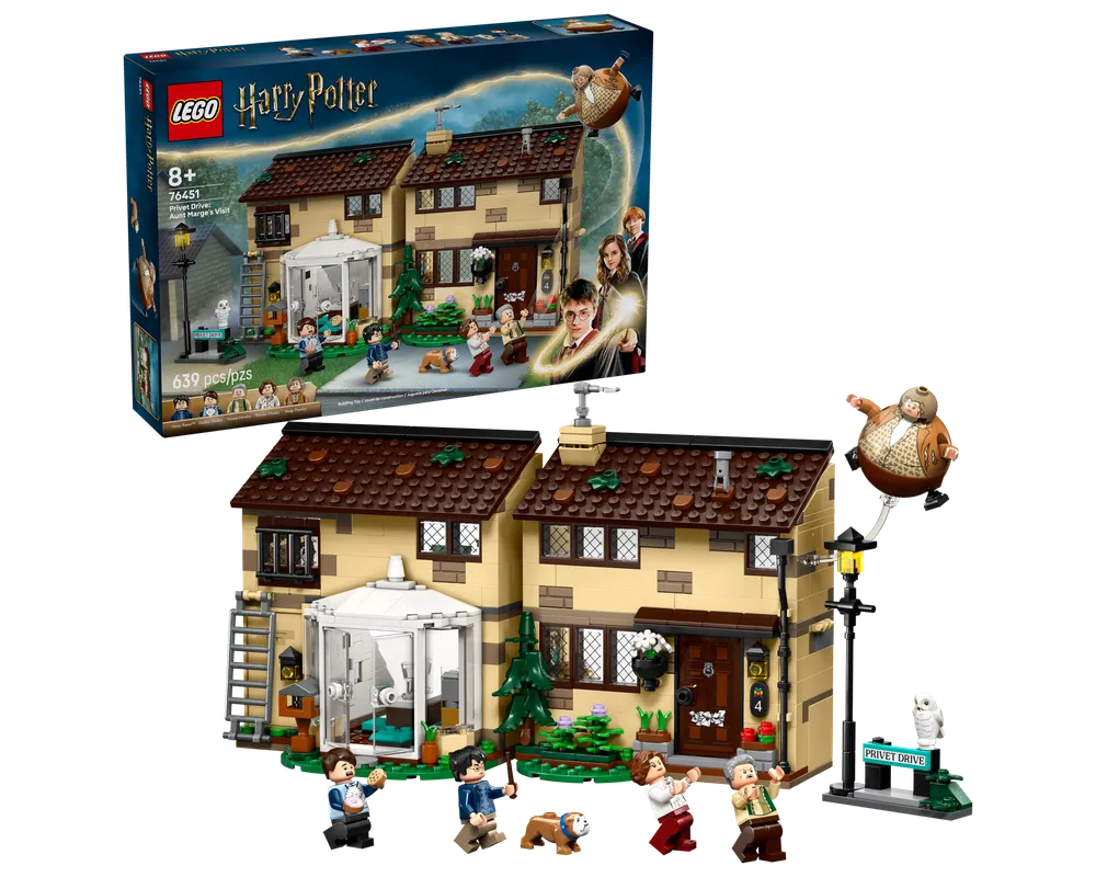 LEGO Harry Potter 76451 - Privet Drive: Aunt Marge's Visit - Authentic LEGO Set Main Image