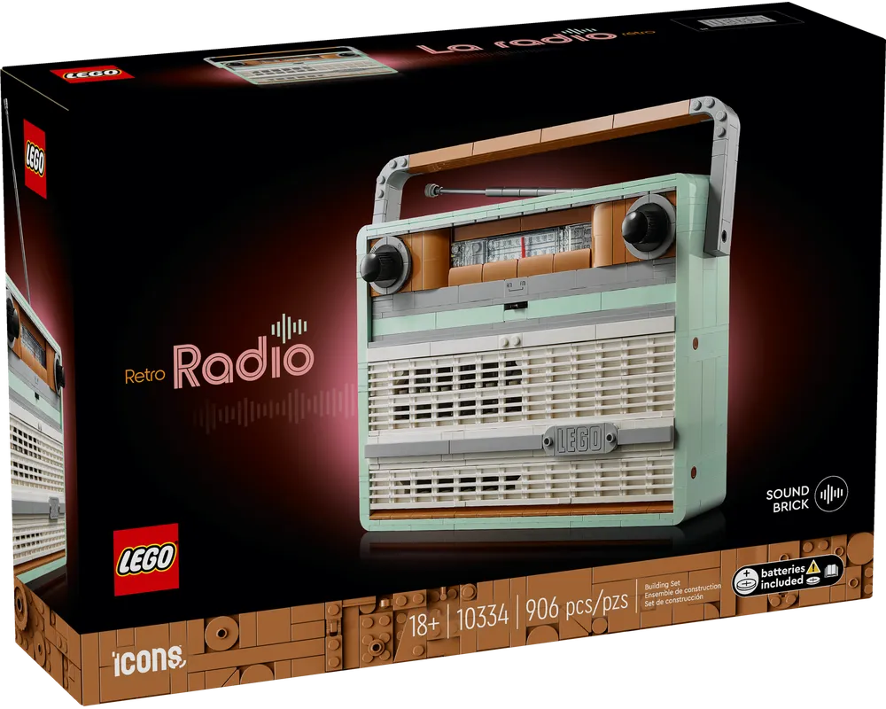 LEGO Creator 10334 - Retro Radio - Authentic LEGO Set Main Image