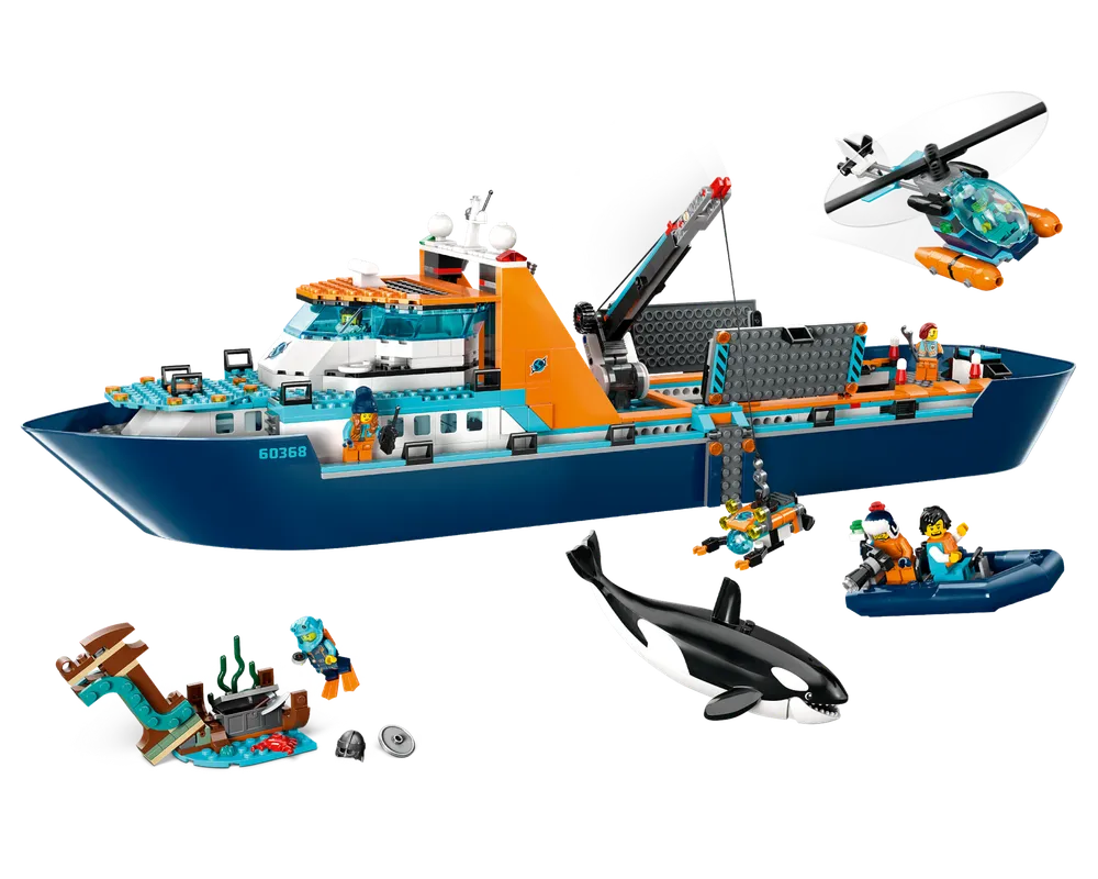 LEGO City 60368 - Arctic Explorer Ship - Authentic LEGO Set Image 4