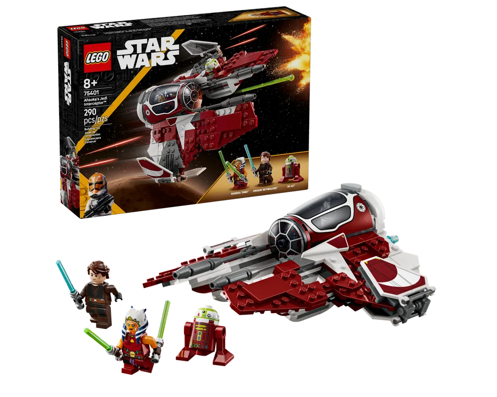 LEGO Star Wars 75401 - Ahsoka's Jedi Interceptor - Authentic LEGO Set Main Image