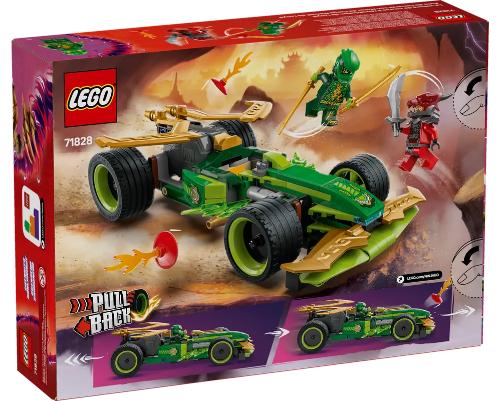 LEGO NINJAGO 71828 - Lloyd's Pull-Back Race Car - Authentic LEGO Set Image 3